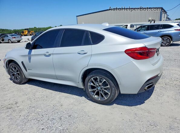 5UXKU0C36H0G68949 2017 BMW X6 Silver Հետևի ձախ