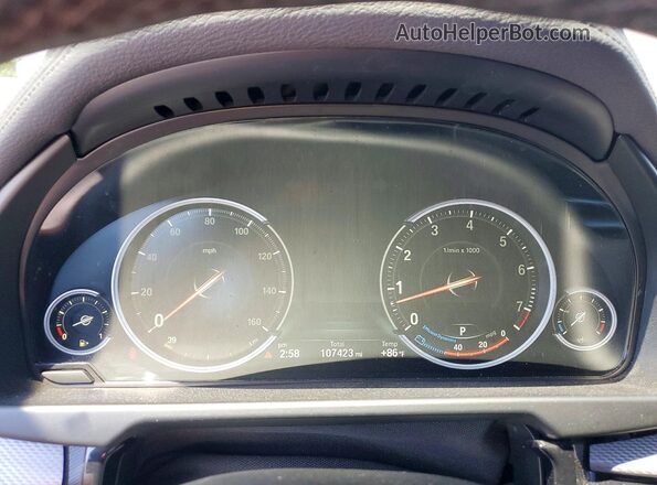 5UXKU0C36H0G68949 2017 BMW X6 Silver Սարքավորումների վահանակի տեսք