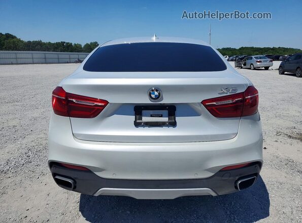 5UXKU0C36H0G68949 2017 BMW X6 Silver Հետևի տեսք
