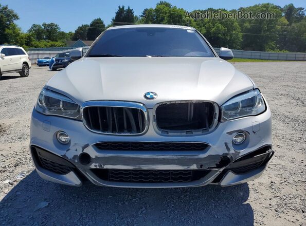 5UXKU0C36H0G68949 2017 BMW X6 Silver Դիմացի տեսք