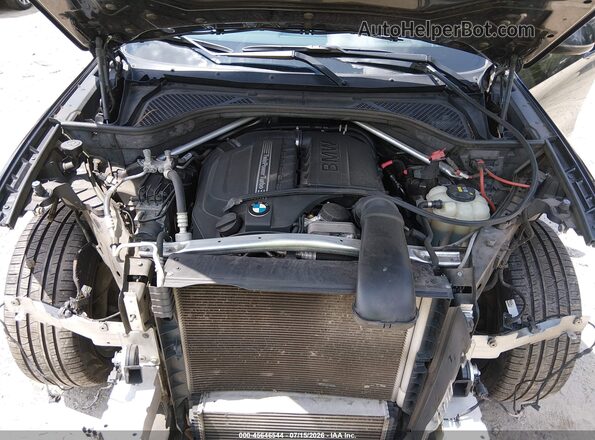 5UXKU0C37H0G68166 2017 BMW X6 Black Вид ззаду