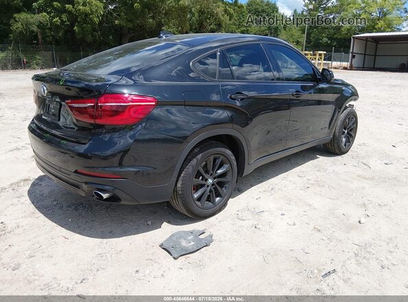 5UXKU0C37H0G68166 2017 BMW X6 Black Задня права чверть