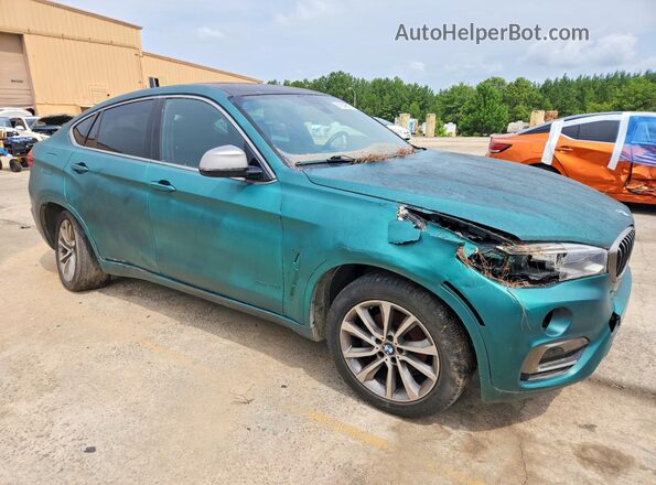 5UXKU0C52J0G69717 2018 BMW X6 Turquoise Առջևի աջ
