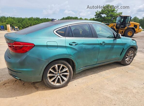 5UXKU0C52J0G69717 2018 BMW X6 Turquoise Հետևի աջ