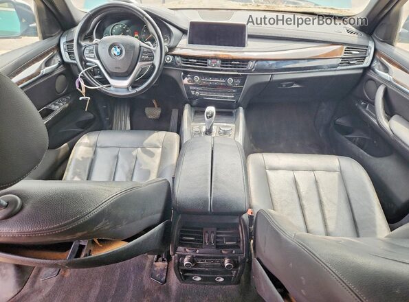 5UXKU0C52J0G69717 2018 BMW X6 Turquoise Առջևի վահանակի տեսք