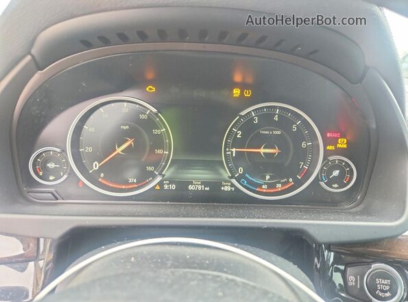 5UXKU0C53G0F92607 2016 BMW X6 Gray Instrument cluster view