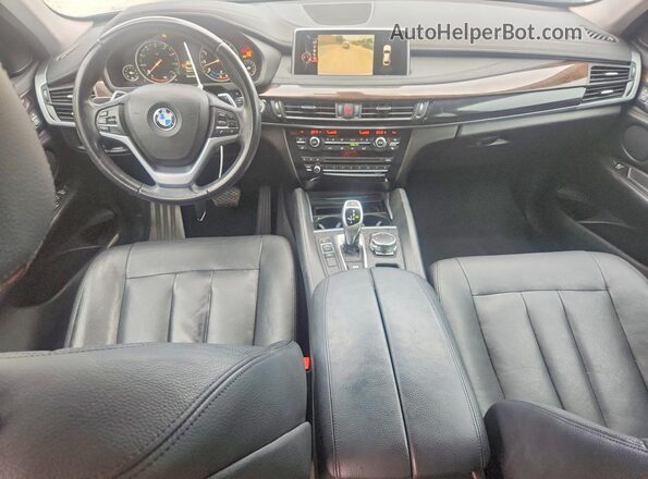 5UXKU0C53G0F92607 2016 BMW X6 Gray Dashboard view