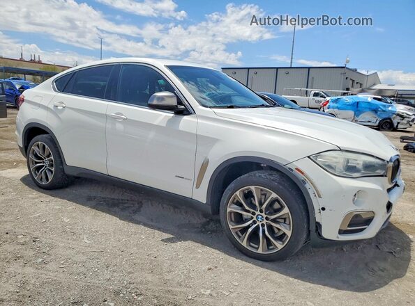 5UXKU0C53K0H98843 2019 BMW X6 Белый Передняя правая четверть