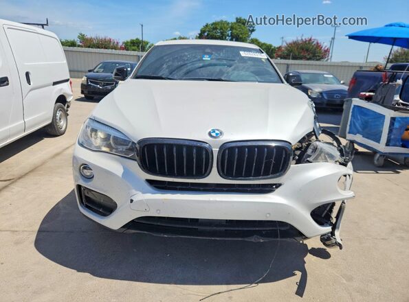 5UXKU0C53K0H98955 2019 BMW X6 White Front view