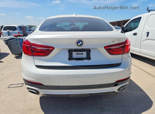 5UXKU0C53K0H98955 2019 BMW X6 White Rear view
