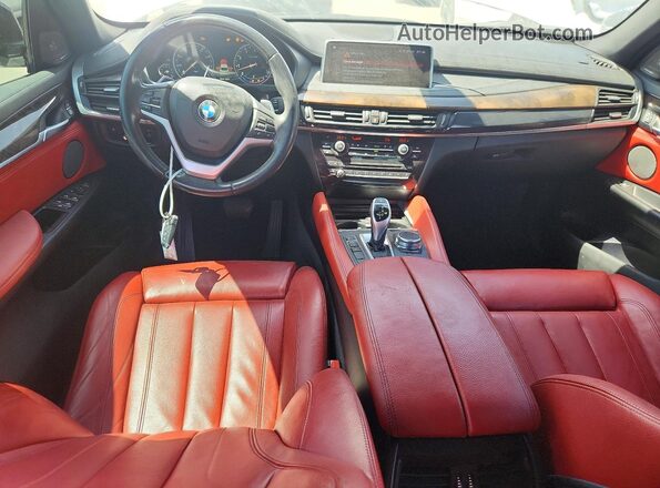5UXKU0C53K0H98955 2019 BMW X6 White Dashboard view