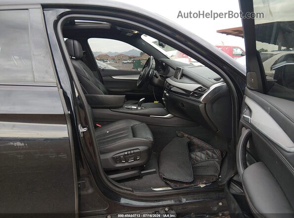5UXKU0C54J0G80489 2018 BMW X6 Dark Blue Front interior view