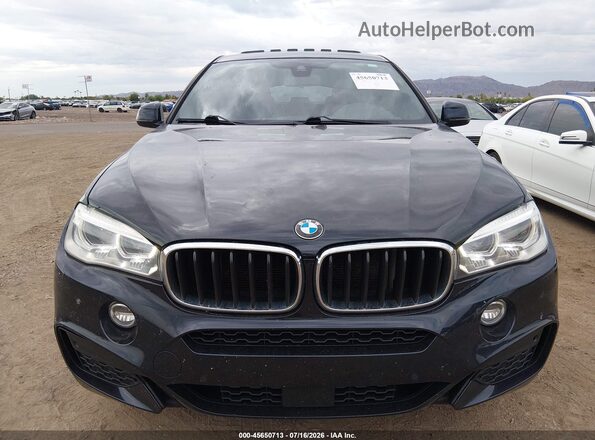 5UXKU0C54J0G80489 2018 BMW X6 Dark Blue Front view