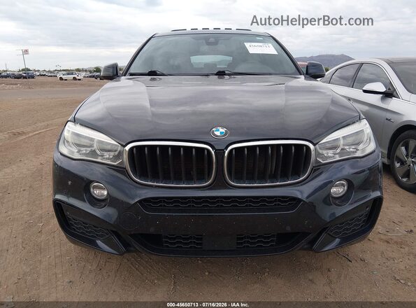 5UXKU0C54J0G80489 2018 BMW X6 Dark Blue Instrument cluster view