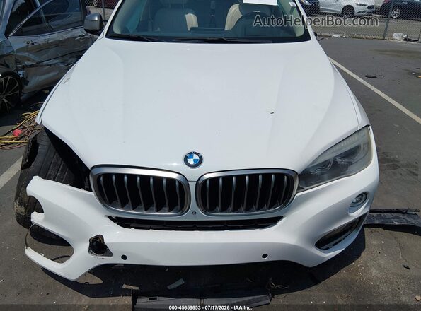 5UXKU0C5XG0F92393 2016 BMW X6 White Вид щитка приладів