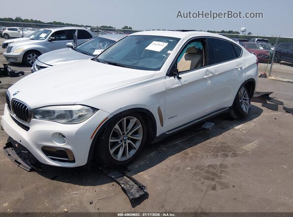 5UXKU0C5XG0F92393 2016 BMW X6 White Передня ліва чверть