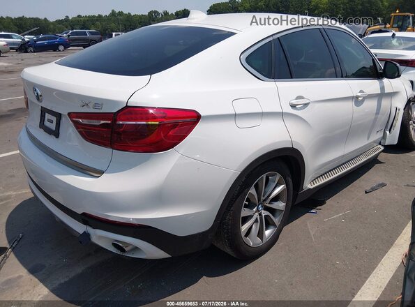 5UXKU0C5XG0F92393 2016 BMW X6 White Задня права чверть
