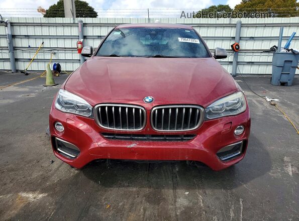 5UXKU2C33H0X46953 2017 BMW X6 Red Vista frontal