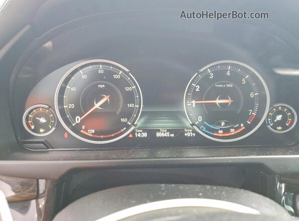 5UXKU2C35H0U29658 2017 BMW X6 Black ხელსაწყოთა პანელის ხედი