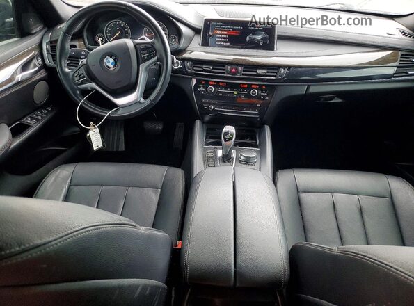 5UXKU2C35H0U29658 2017 BMW X6 Black წინა პანელის ხედი