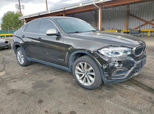 5UXKU2C35H0U29658 2017 BMW X6 Black წინა მარჯვენა