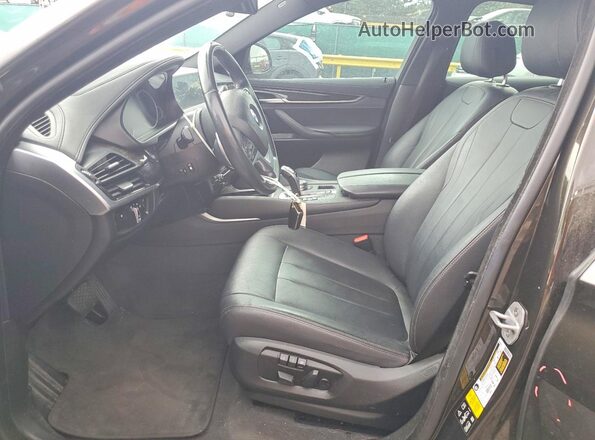 5UXKU2C35H0U29658 2017 BMW X6 Black წინა სალონის ხედი