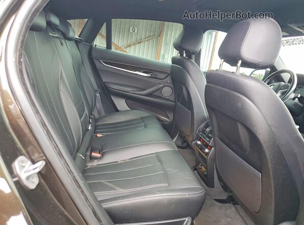 5UXKU2C35H0U29658 2017 BMW X6 Black უკანა სალონის ხედი