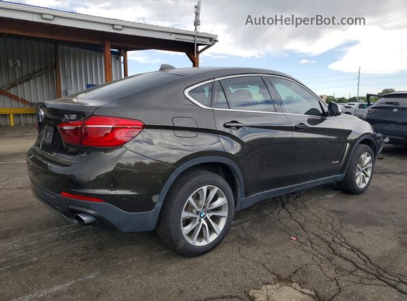 5UXKU2C35H0U29658 2017 BMW X6 Black უკანა მარჯვენა
