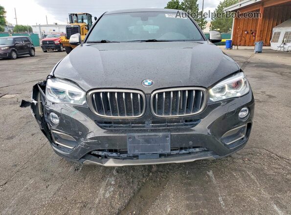 5UXKU2C35H0U29658 2017 BMW X6 Black წინა ხედი