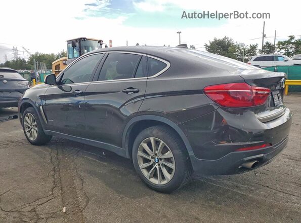 5UXKU2C35H0U29658 2017 BMW X6 Black უკანა მარცხენა