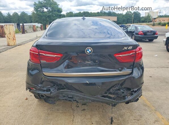 5UXKU2C36H0X47854 2017 BMW X6 Black Հետևի տեսք