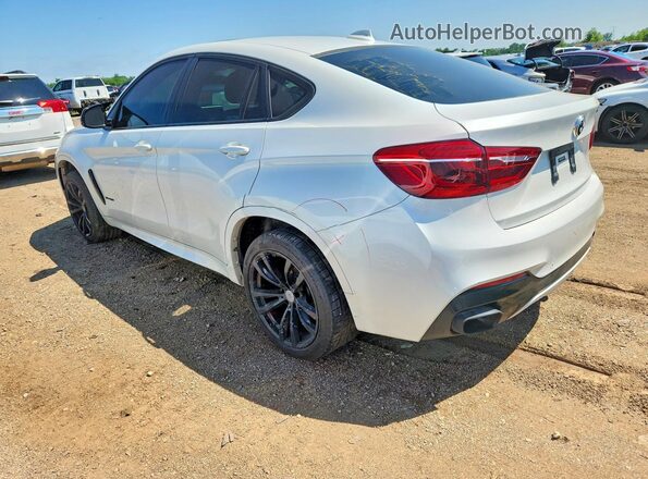 5UXKU2C38H0X47211 2017 BMW X6 White Задня ліва чверть