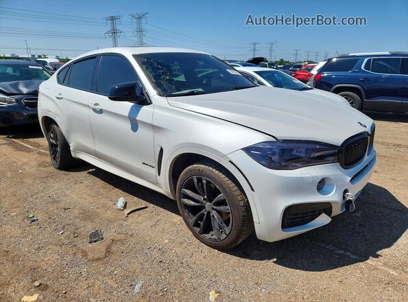 5UXKU2C38H0X47211 2017 BMW X6 White Передня права чверть