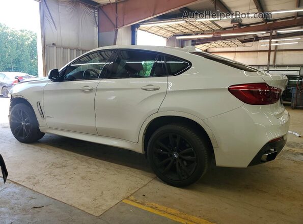 5UXKU2C39H0U30165 2017 BMW X6 White Задня ліва чверть