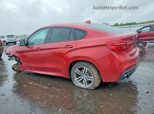 5UXKU2C3XH0X47033 2017 BMW X6 Red Задня ліва чверть
