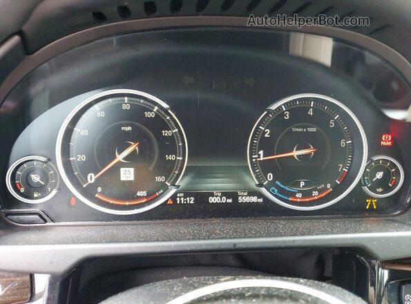 5UXKU2C3XH0X47033 2017 BMW X6 Red Вид щитка приладів