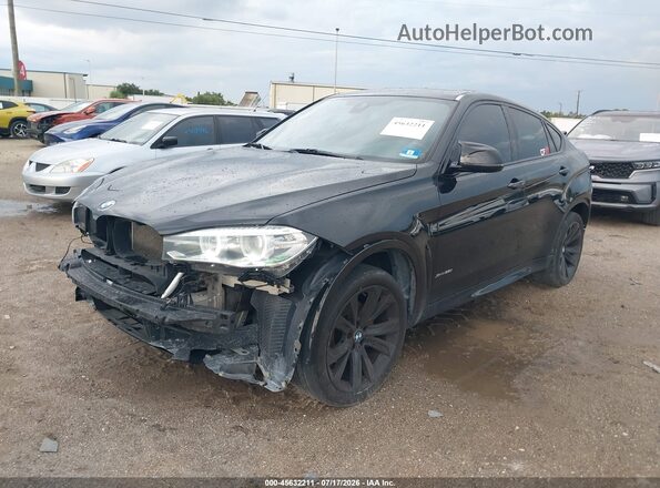 5UXKU2C50H0N85205 2017 BMW X6 Black Передня ліва чверть