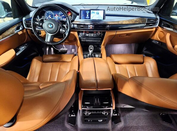5UXKU2C50J0X51616 2018 BMW X6 Black Dashboard view
