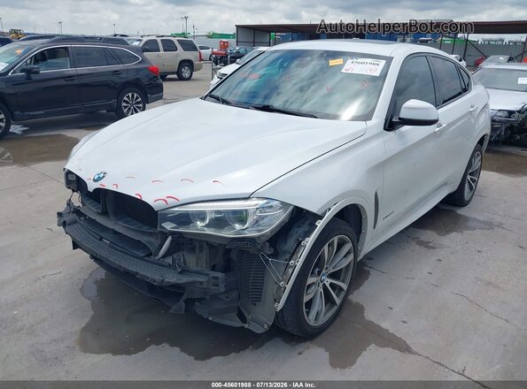 5UXKU2C51G0N82649 2016 BMW X6 White Передня ліва чверть