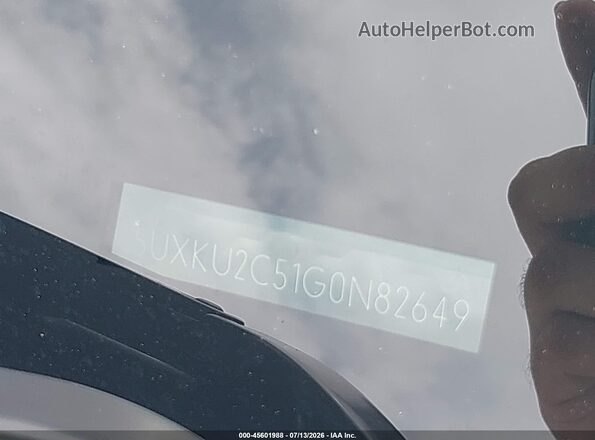 5UXKU2C51G0N82649 2016 BMW X6 White 