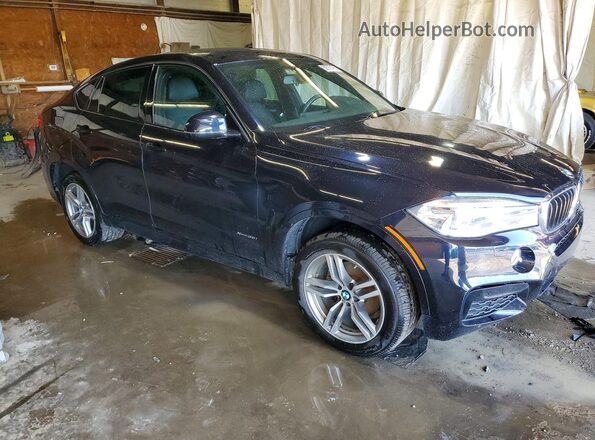 5UXKU2C52G0N79114 2016 BMW X6 Blue Front right