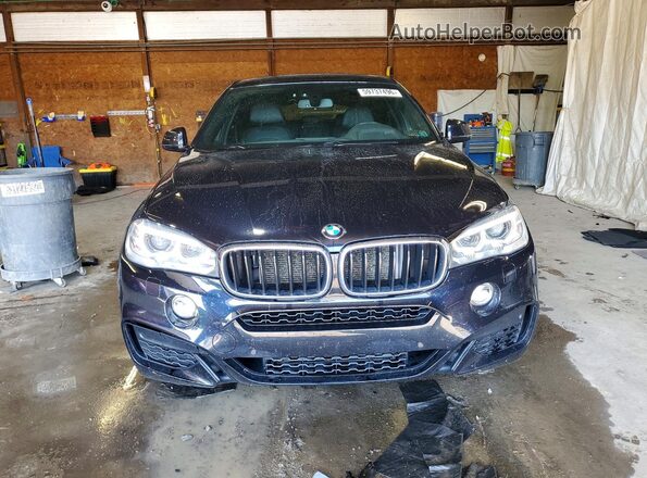 5UXKU2C52G0N79114 2016 BMW X6 Blue Front view