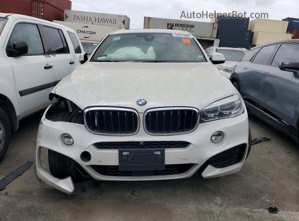 5UXKU2C52G0N79291 2016 BMW X6 White Вид спереду