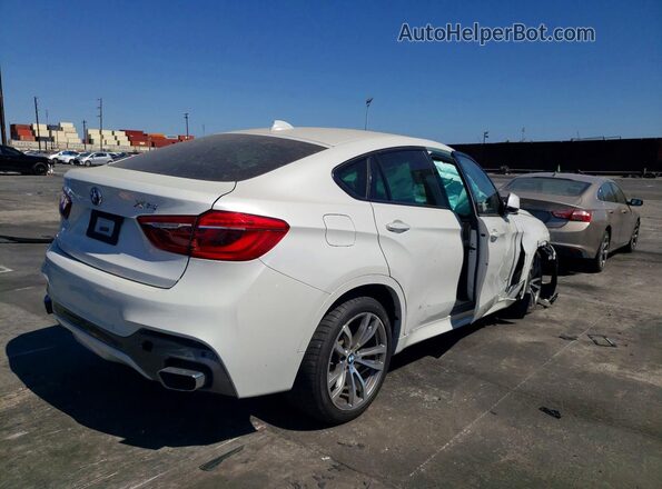 5UXKU2C52G0N79291 2016 BMW X6 White Задня права чверть