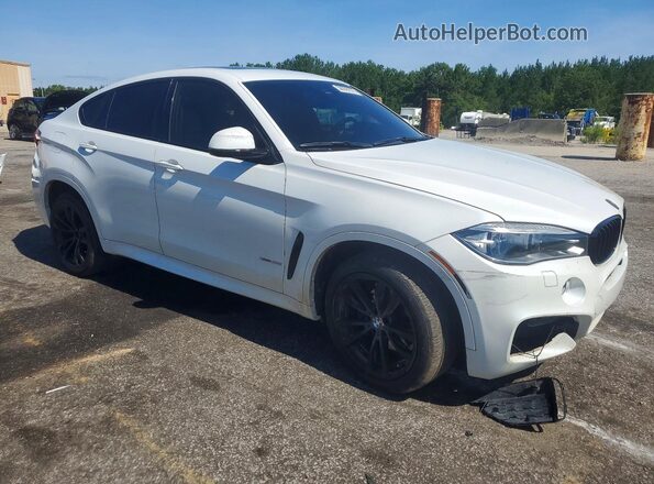5UXKU2C52G0N80344 2016 BMW X6 White Передня права чверть