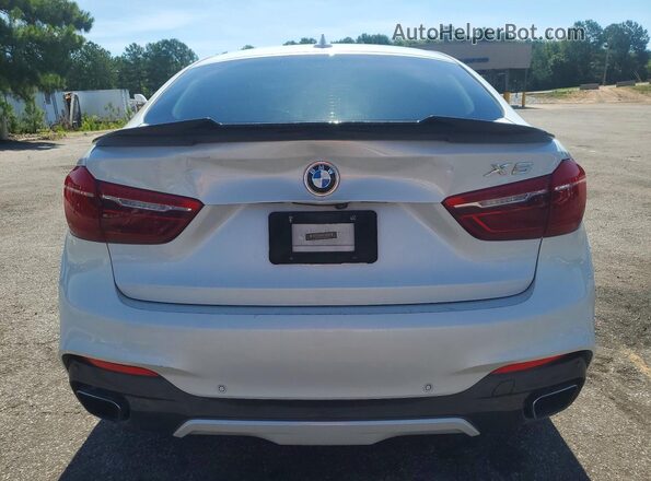 5UXKU2C52G0N80344 2016 BMW X6 White Вид ззаду