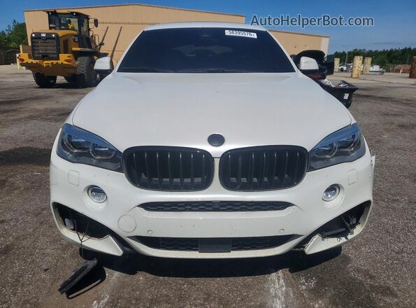 5UXKU2C52G0N80344 2016 BMW X6 White Вид спереду