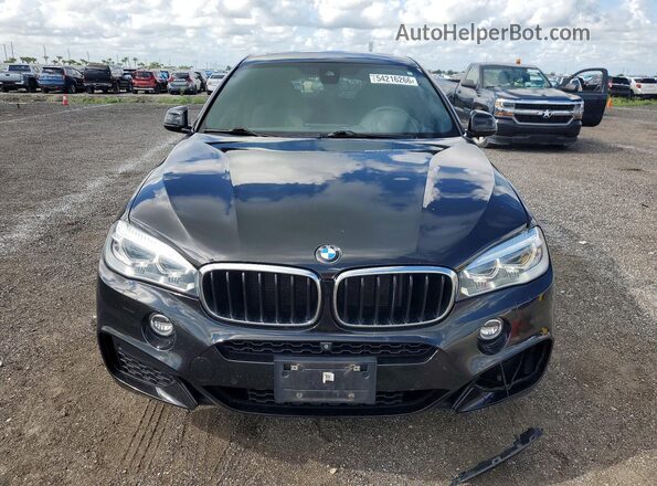 5UXKU2C53G0N80210 2016 BMW X6 Black Դիմացի տեսք