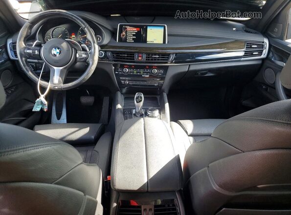 5UXKU2C53G0N80210 2016 BMW X6 Black Առջևի վահանակի տեսք