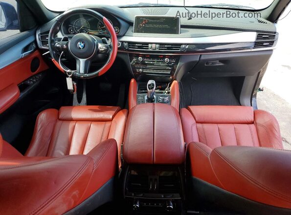 5UXKU2C53G0N82054 2016 BMW X6 Black Vista del salpicadero